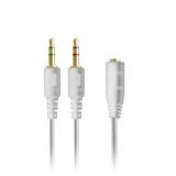 Mars Gaming - MIHXW Blanco, Auriculares In-Ear, Micrófono, PS4/PS5/XBOX/SWITCH/PC