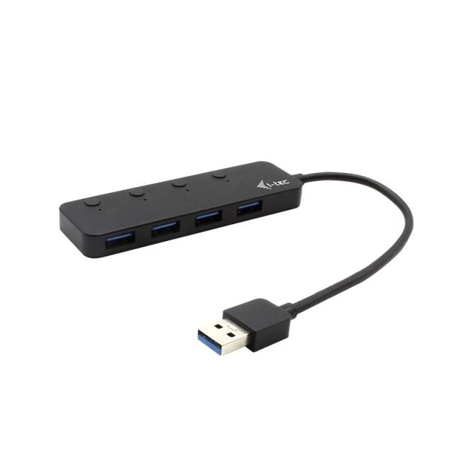 i-tec - USB 3.0 Metal HUB 4 Port with individual On/Off Switches