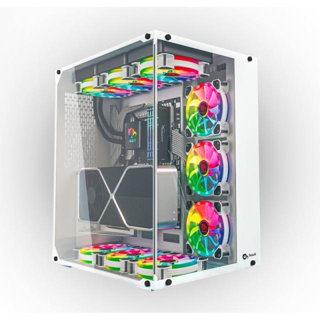 TALIUS - CAJA ATX GAMING CRONOS FROST RGB CRISTAL TEMPLADO USB 3.0