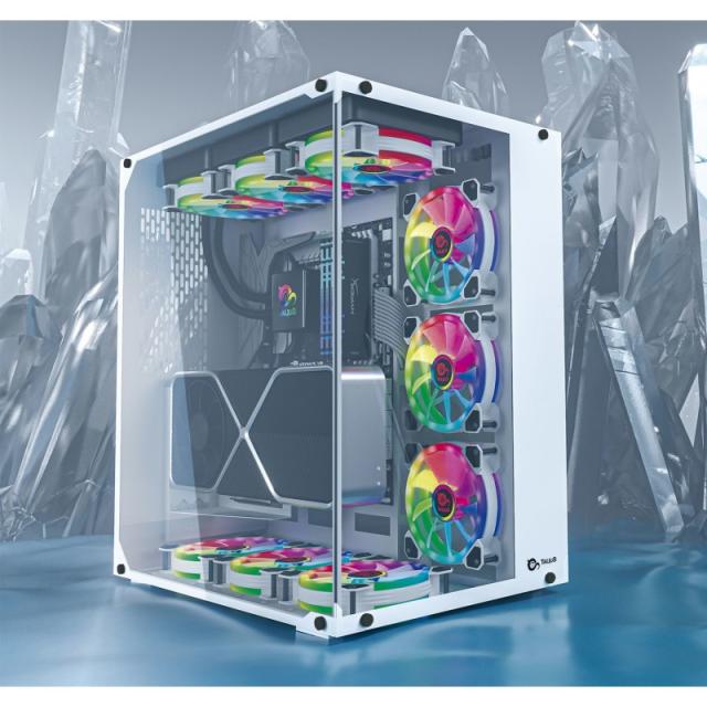 TALIUS - CAJA ATX GAMING CRONOS FROST RGB CRISTAL TEMPLADO USB 3.0