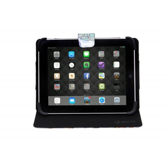 SilverHT - Funda Universal Estampada PIXEL GAMER (9 - 10,1")