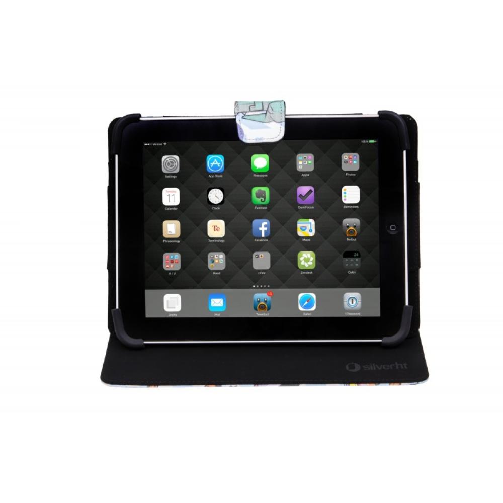 SilverHT - Funda Universal Estampada PIXEL GAMER (9 - 10,1")