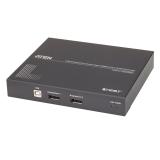 ATEN - Extensor de KVM USB DisplayPort de vista doble HDBaseT™ 2.0 (4K a 100 m para vista individual)
