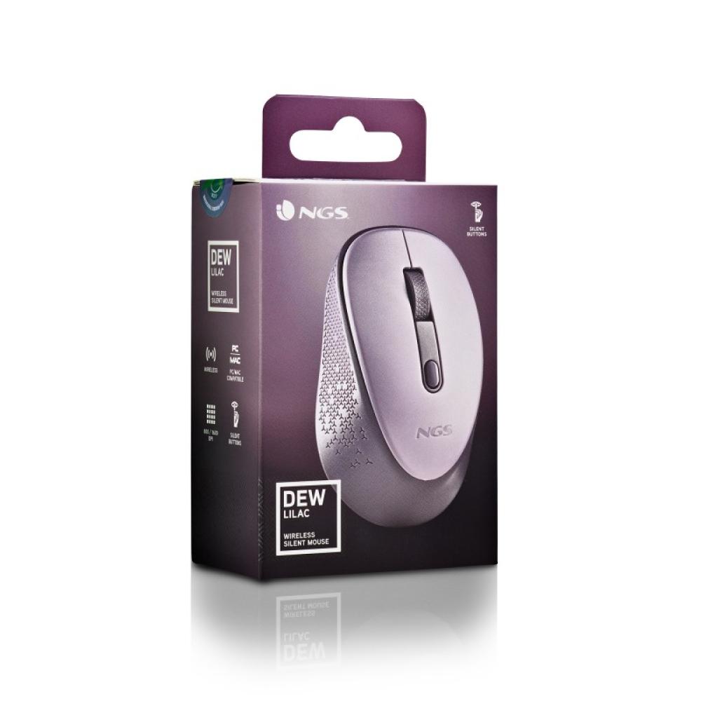 NGS - DEW ratón Oficina Ambidextro RF inalámbrico Óptico 1600 DPI - NGS-MOUSE-1350