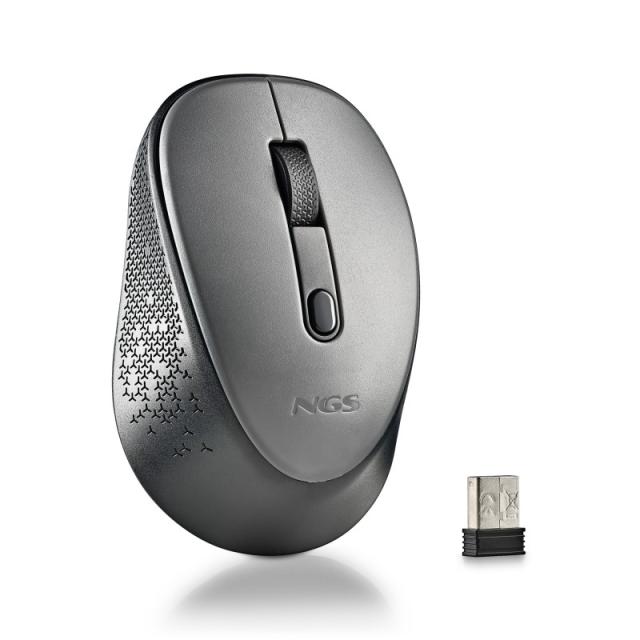 NGS - DEW ratón Oficina Ambidextro RF inalámbrico Óptico 1600 DPI - NGS-MOUSE-1348