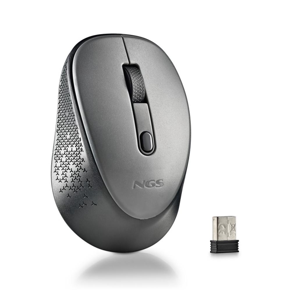 NGS - DEW ratón Oficina Ambidextro RF inalámbrico Óptico 1600 DPI - NGS-MOUSE-1348