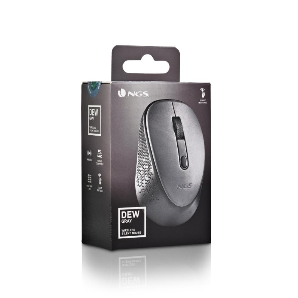 NGS - DEW ratón Oficina Ambidextro RF inalámbrico Óptico 1600 DPI - NGS-MOUSE-1348
