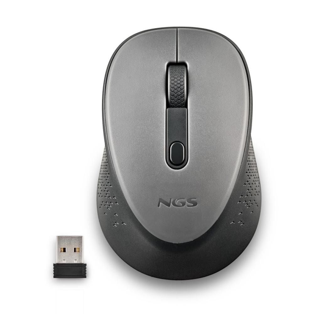 NGS - DEW ratón Oficina Ambidextro RF inalámbrico Óptico 1600 DPI - NGS-MOUSE-1348