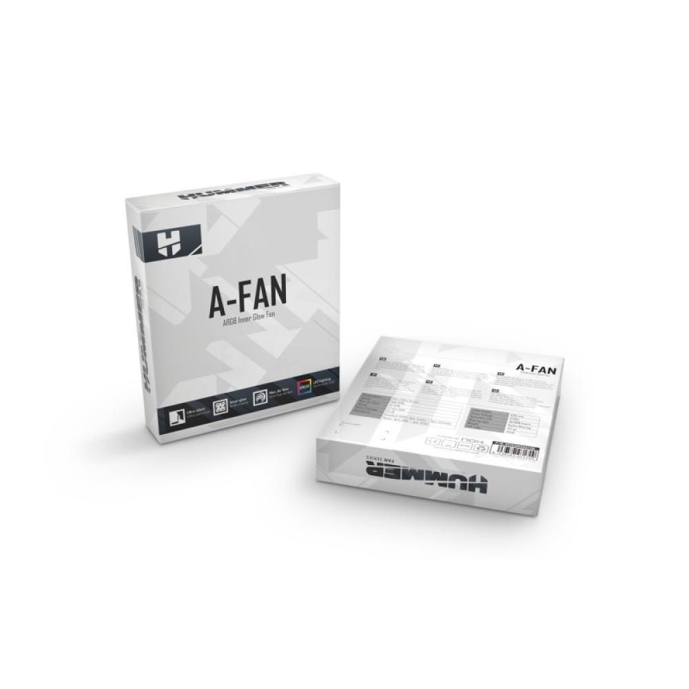 NOX - A-Fan Carcasa del ordenador Ventilador 12 cm Negro 1 pieza(s)