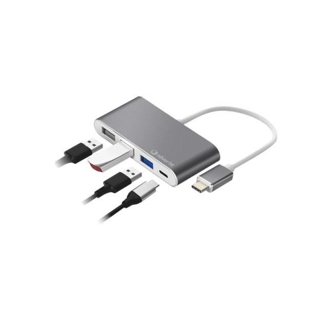 SilverHT - Hub Logan USB-C 4 en 1