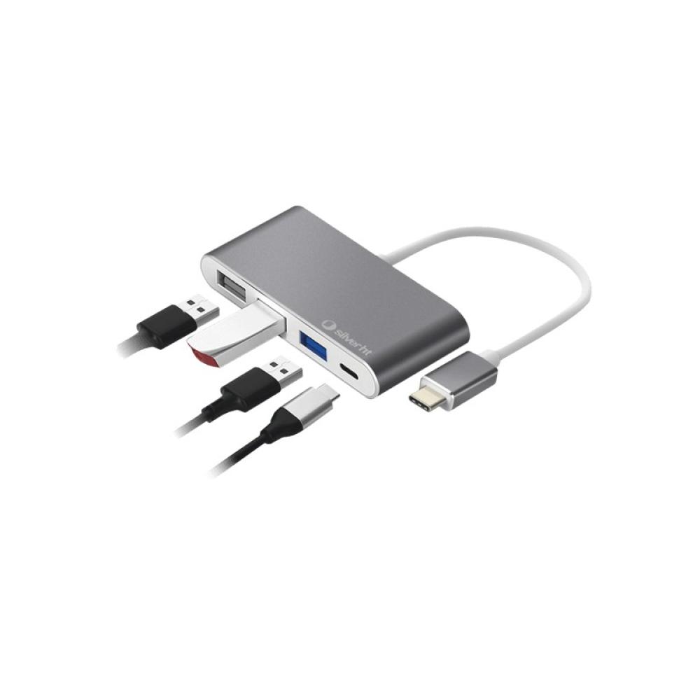 SilverHT - Hub Logan USB-C 4 en 1