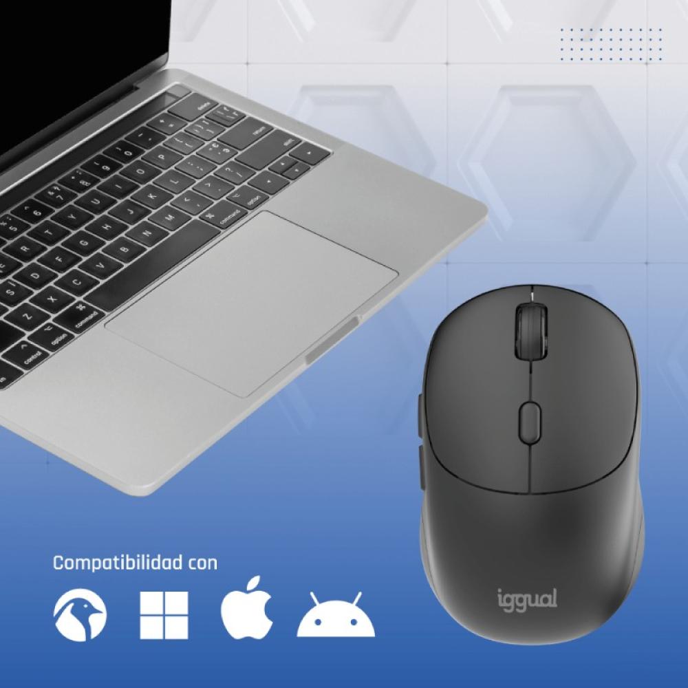 iggual - Ratón inalámbrico NANO-OFFICE-6D 1600DPI
