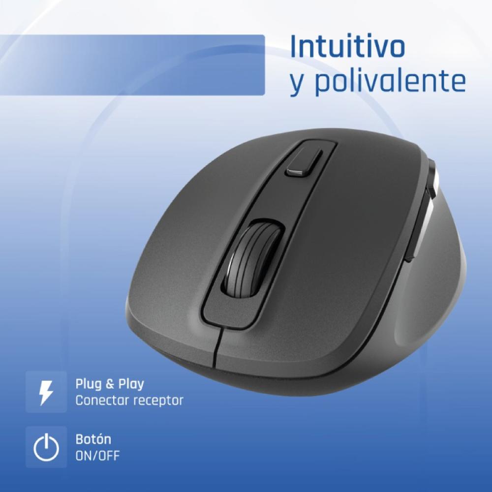 iggual - Ratón inalámbrico ERGO-SILENT-6D 1600DPI