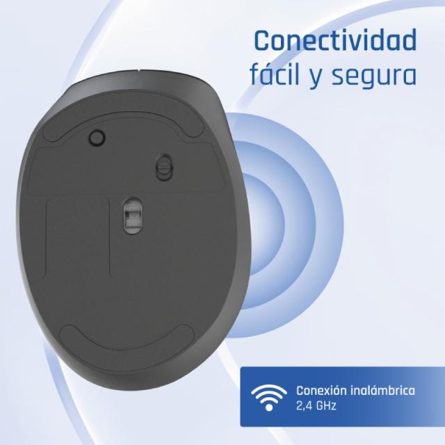 iggual - Ratón inalámbrico ERGO-SILENT-6D 1600DPI