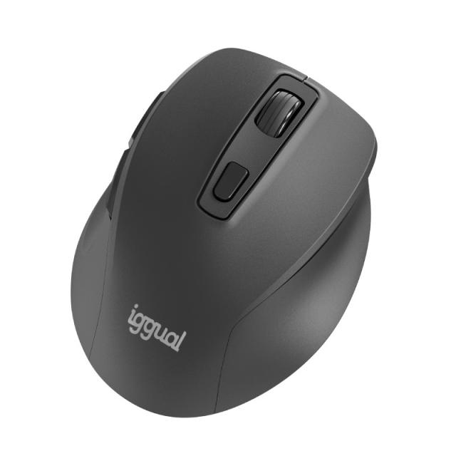 iggual - Ratón inalámbrico ERGO-SILENT-6D 1600DPI