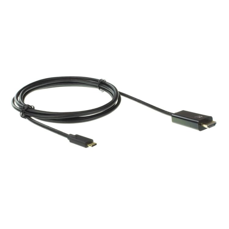 Ewent - EW9824 adaptador de cable de vídeo 2 m USB Tipo C HDMI tipo A (Estándar) Negro