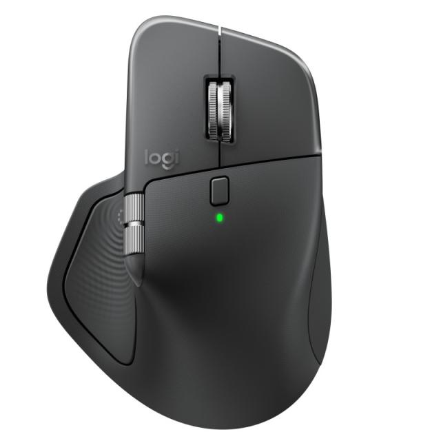 Logitech - MX Master 4, ratón inalámbrico ergonómico con respuesta háptica avanzada, desplazamiento ultrarrápido, carga USB-C, B