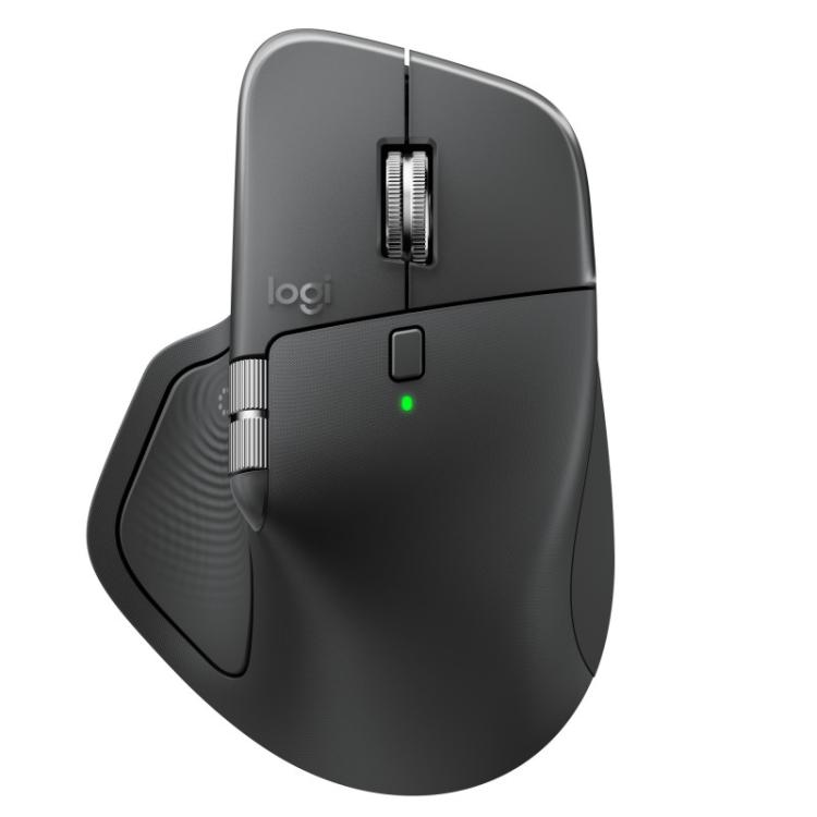 Logitech - MX Master 4, ratón inalámbrico ergonómico con respuesta háptica avanzada, desplazamiento ultrarrápido, carga USB-C, B