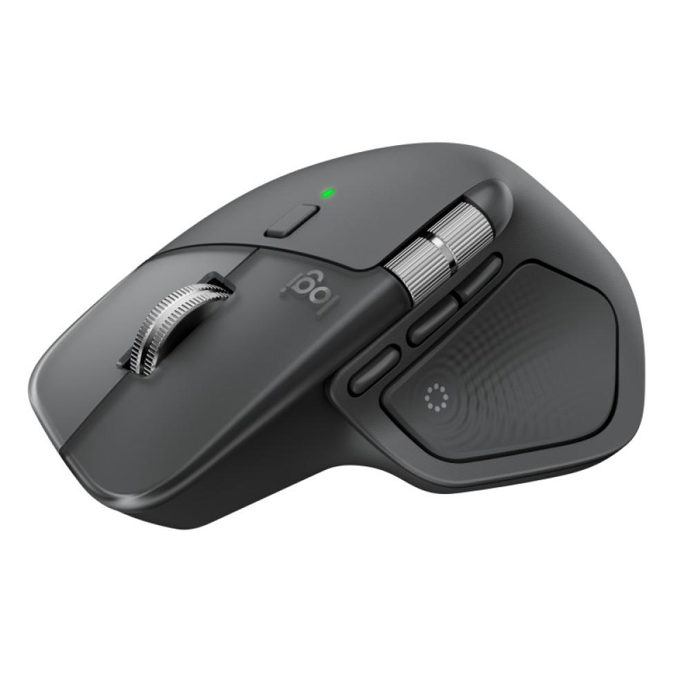 Logitech - MX Master 4, ratón inalámbrico ergonómico con respuesta háptica avanzada, desplazamiento ultrarrápido, carga USB-C, B