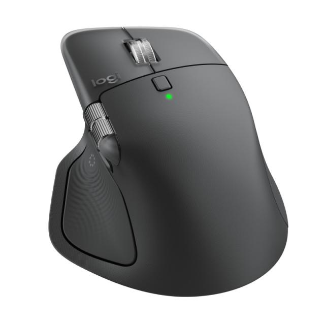 Logitech - MX Master 4, ratón inalámbrico ergonómico con respuesta háptica avanzada, desplazamiento ultrarrápido, carga USB-C, B