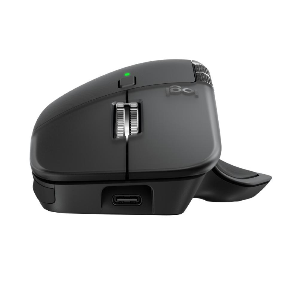 Logitech - MX Master 4, ratón inalámbrico ergonómico con respuesta háptica avanzada, desplazamiento ultrarrápido, carga USB-C, B