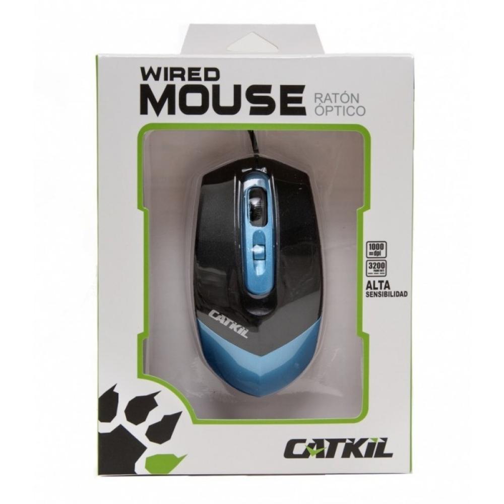 Catkil - Dallas ratón Juego USB tipo A Óptico 1000 DPI - CTK016