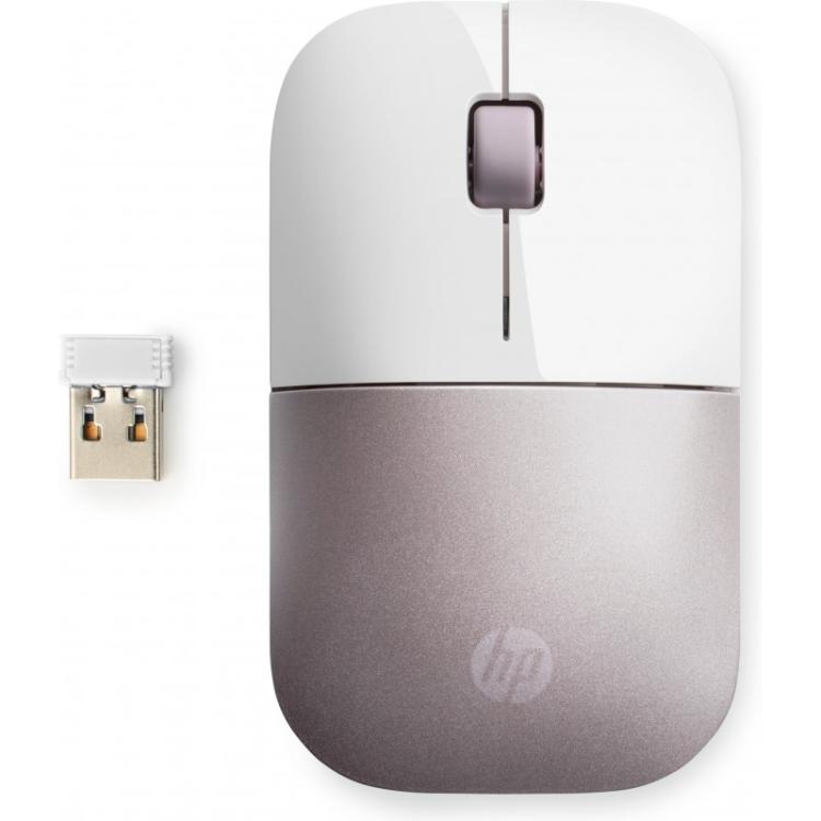HP - Ratón inalámbrico Z3700 (blanco/rosa) - 4VY82AA