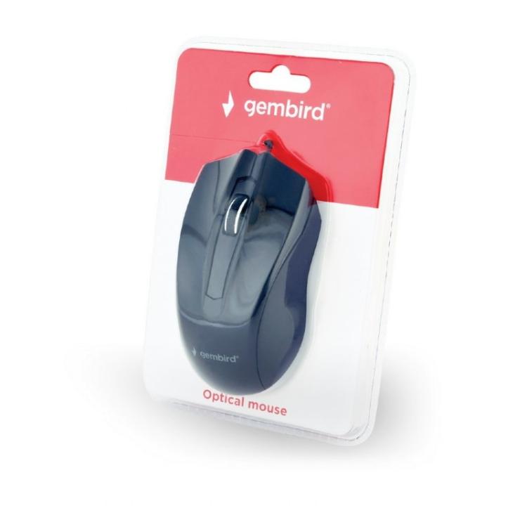 Gembird - MUS-3B-01 ratón Oficina Ambidextro USB tipo A Óptico 1000 DPI