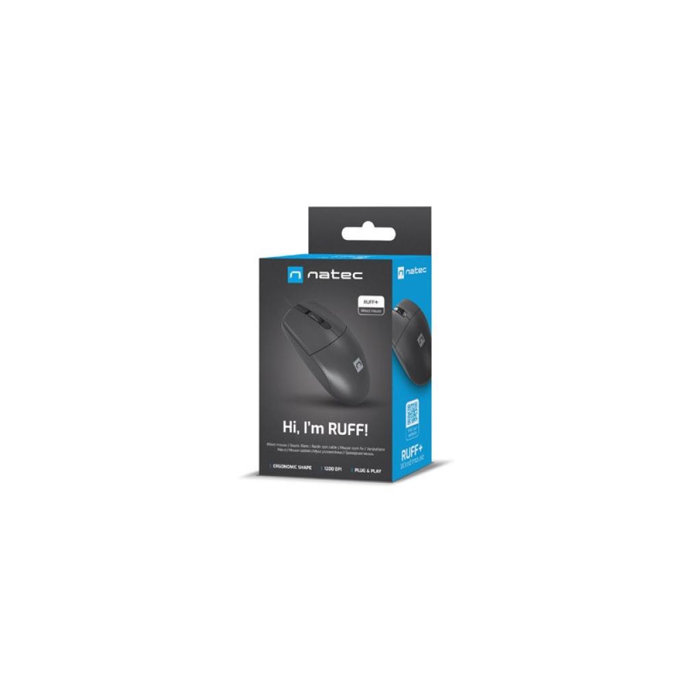 NATEC - Ruff Plus ratón Oficina mano derecha USB tipo A Óptico 1200 DPI