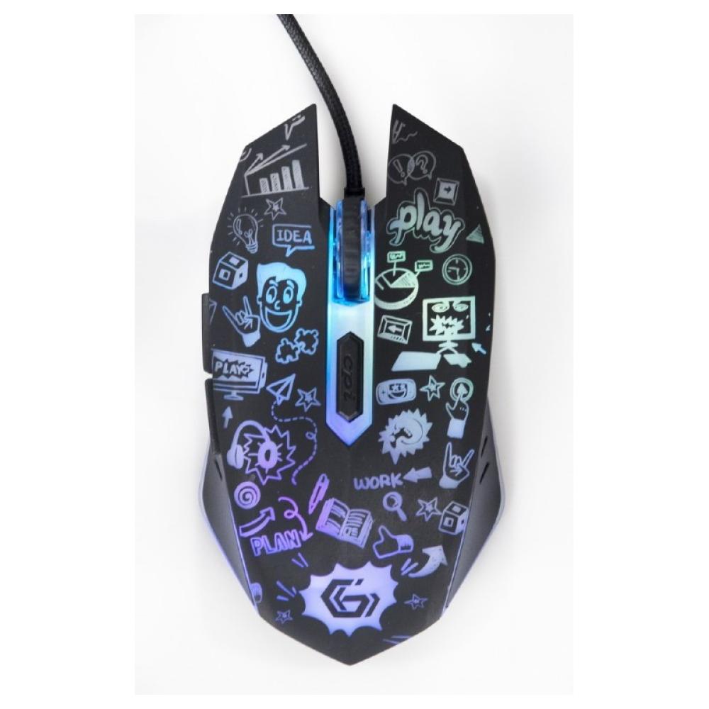 Gembird - MUS-6B-GRAFIX-01 ratón Oficina mano derecha USB tipo A Óptico 3600 DPI