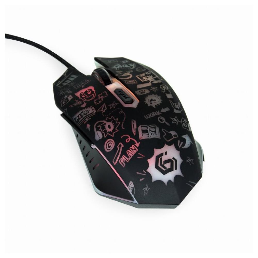 Gembird - MUS-6B-GRAFIX-01 ratón Oficina mano derecha USB tipo A Óptico 3600 DPI