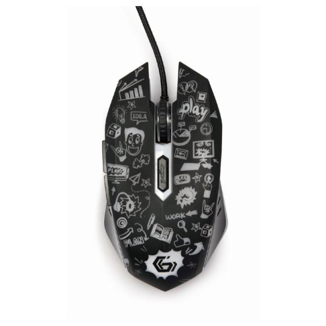 Gembird - MUS-6B-GRAFIX-01 ratón Oficina mano derecha USB tipo A Óptico 3600 DPI