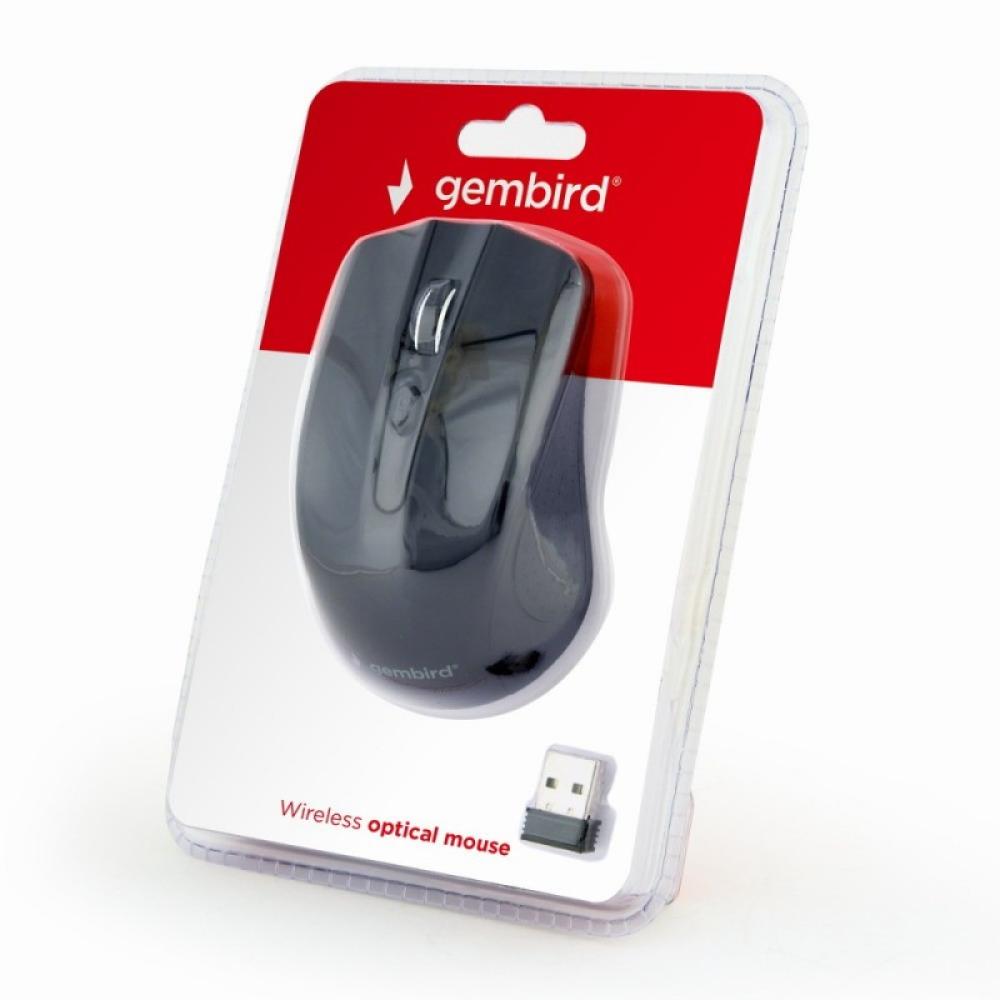 Gembird - MUSW-4B-04 ratón Oficina Ambidextro RF inalámbrico Óptico 1600 DPI