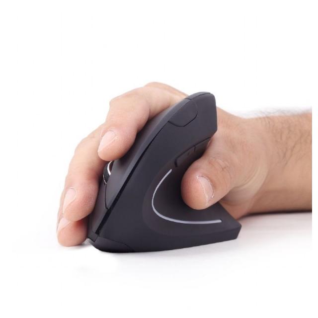Gembird - MUSW-ERGO-01 ratón Oficina mano derecha RF inalámbrico Óptico 1600 DPI