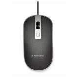 Gembird - MUS-4B-06-BS ratón Oficina Ambidextro USB tipo A Óptico 1200 DPI