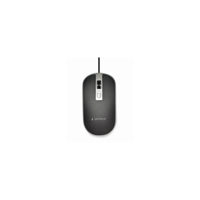 Gembird - MUS-4B-06-BS ratón Oficina Ambidextro USB tipo A Óptico 1200 DPI