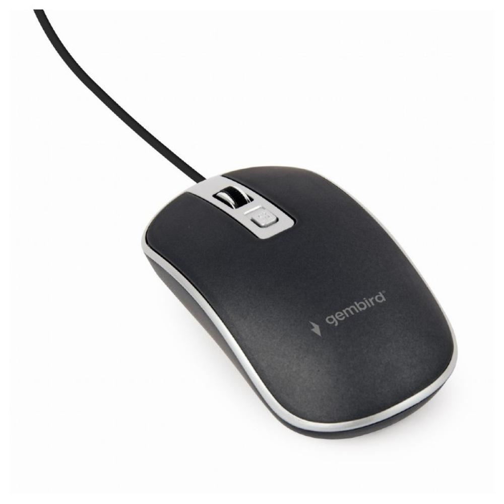 Gembird - MUS-4B-06-BS ratón Oficina Ambidextro USB tipo A Óptico 1200 DPI
