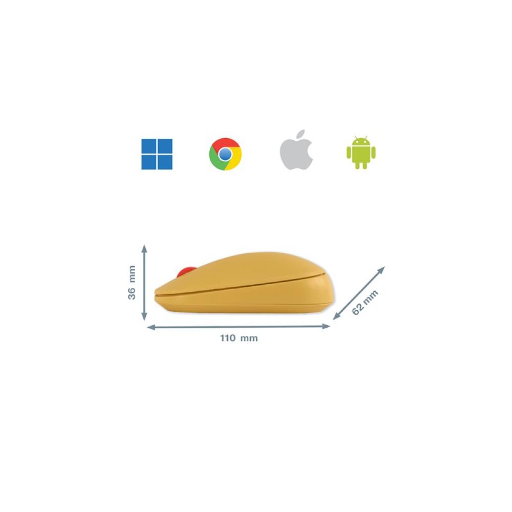 Leitz - Cosy ratón Oficina Ambidextro RF Wireless + Bluetooth 4000 DPI - 65310019