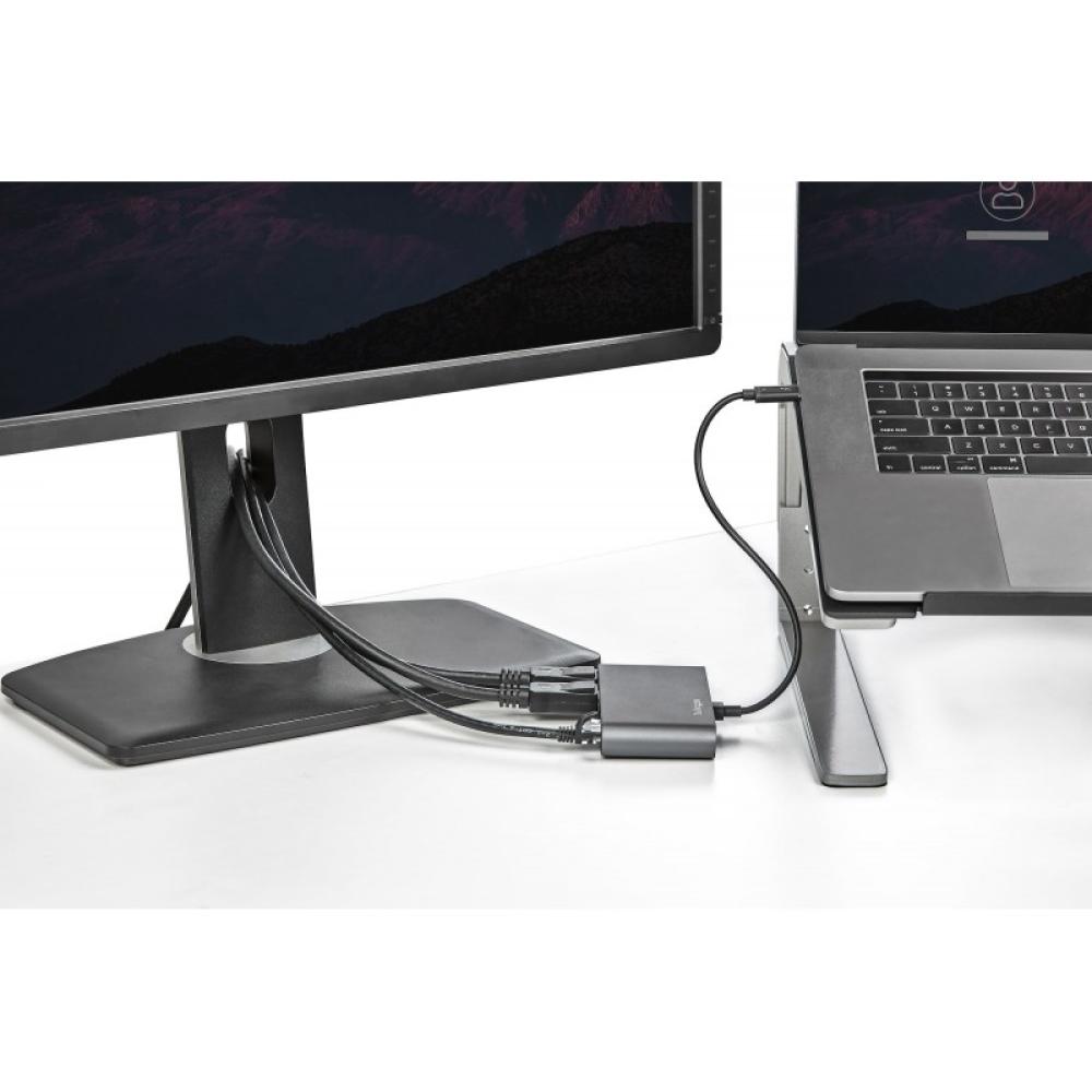 StarTech.com - Mini Dock Thunderbolt 3 - Docking Station Portátil para 2 Monitores con DP 4K 60Hz, 1x Hub USB-A (USB 3.0/5 Gbps)