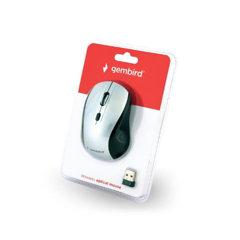 Gembird - MUSW-4B-02-BS ratón Oficina Ambidextro RF inalámbrico Óptico 1600 DPI