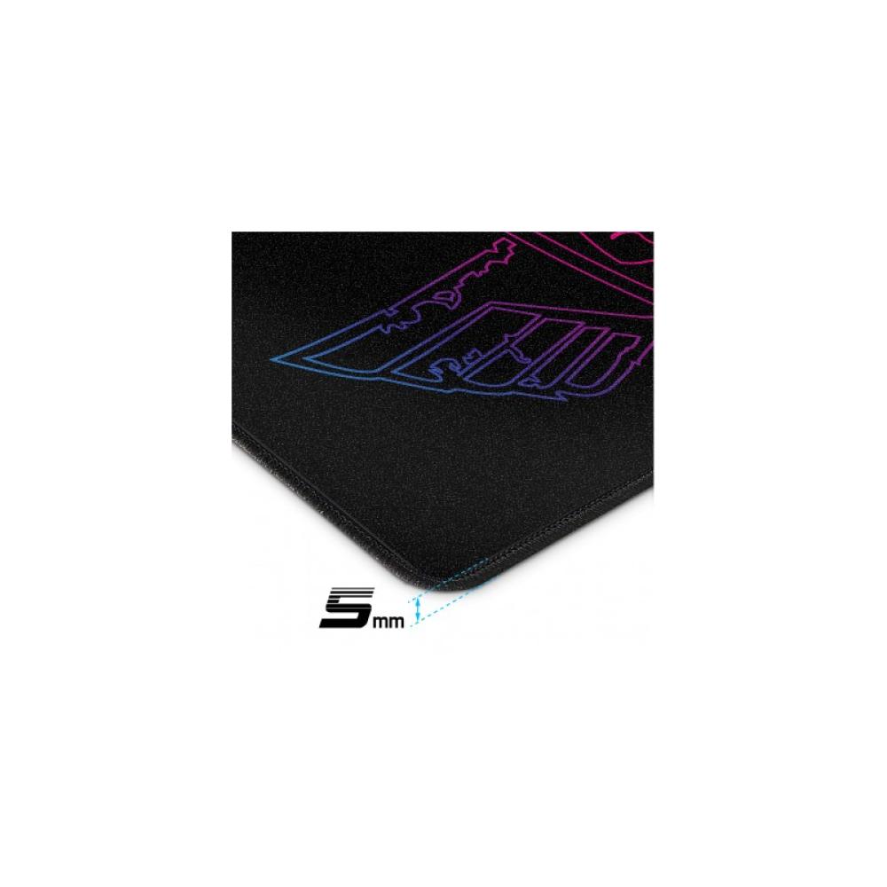 Spirit of Gamer - Darkskull - XXL Alfombrilla de ratón para juegos Negro, Azul, Rojo, Amarillo