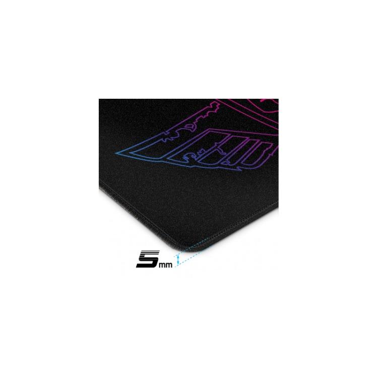 Spirit of Gamer - Darkskull - XXL Alfombrilla de ratón para juegos Negro, Azul, Rojo, Amarillo