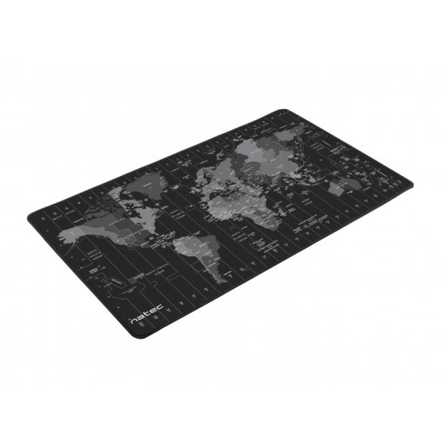 NATEC - Time Zone Map Maxi Negro, Gris