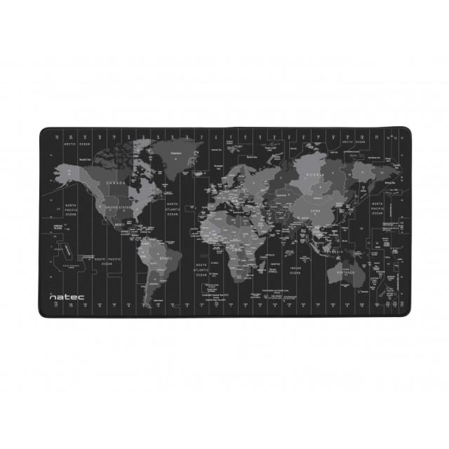 NATEC - Time Zone Map Maxi Negro, Gris