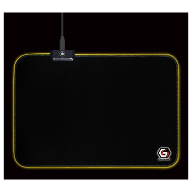 Gembird - MP-GAMELED-M alfombrilla para ratón Alfombrilla de ratón para juegos Negro