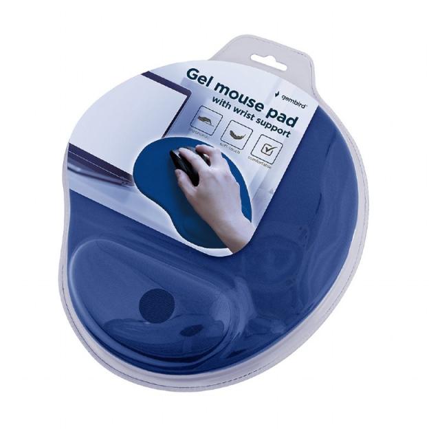 Gembird - MP-GEL-B alfombrilla para ratón Azul
