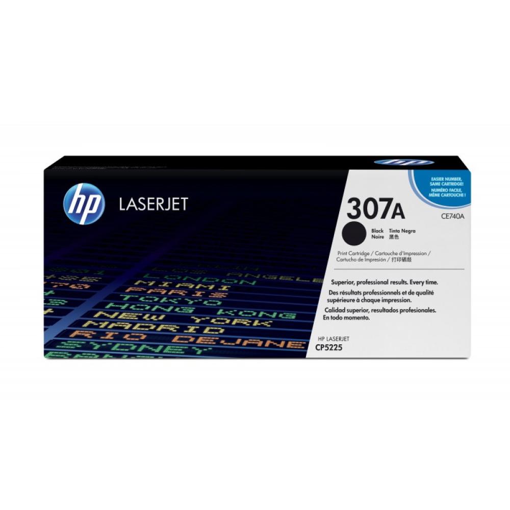 HP - Cartucho de tóner original LaserJet 307A negro