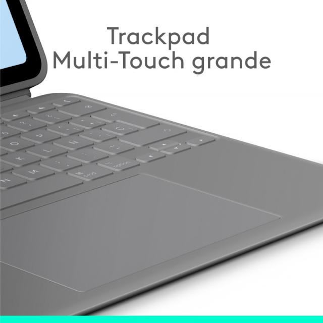 Logitech - Combo Touch, Funda con Teclado, iPad Air 13 Pulgadas (M2)(2024) - Teclado retroiluminado extraíble con Soporte abatib