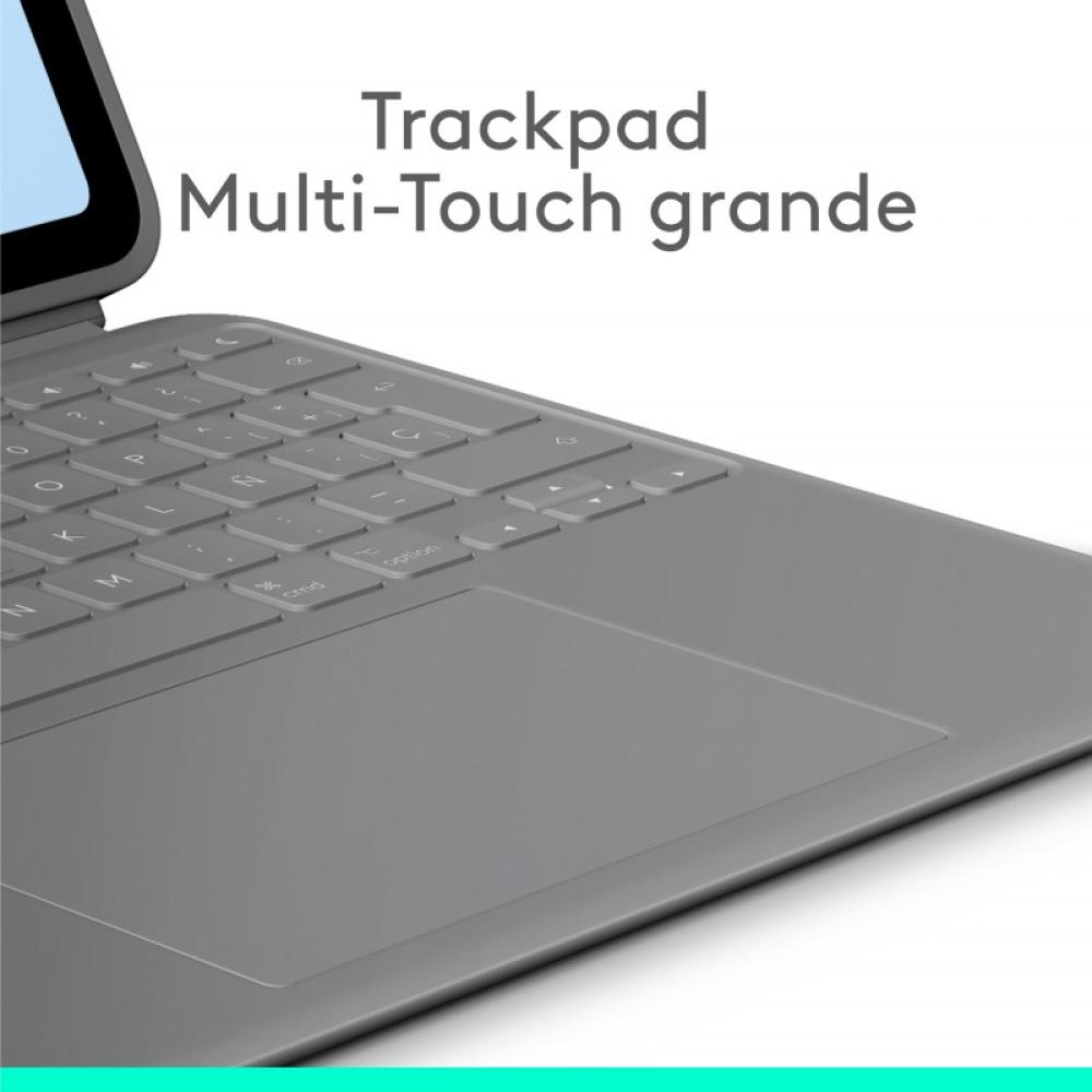 Logitech - Combo Touch, Funda con Teclado, iPad Air 13 Pulgadas (M2)(2024) - Teclado retroiluminado extraíble con Soporte abatib