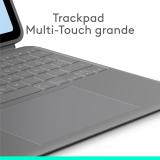 Logitech - Combo Touch, Funda con Teclado, iPad Air 13 Pulgadas (M2)(2024) - Teclado retroiluminado extraíble con Soporte abatib